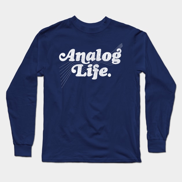 Analog Life - Old Skool Fan Design Long Sleeve T-Shirt by DankFutura